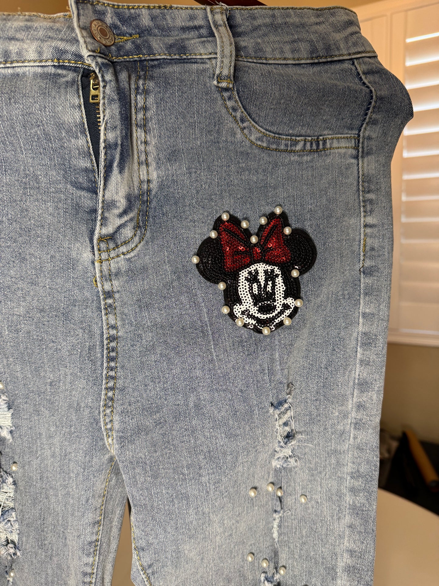 Beaded Jeans with character