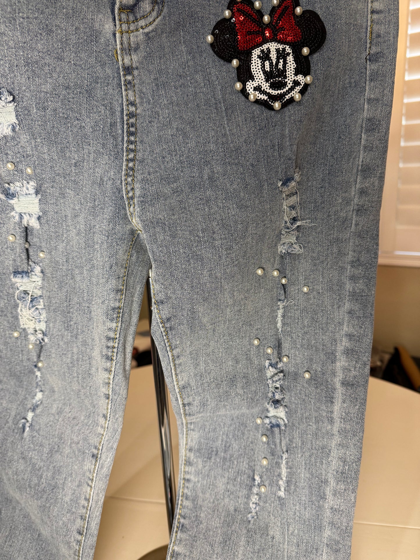 Beaded Jeans with character